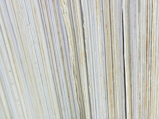 Piles of old papers were stacked on top of each other.