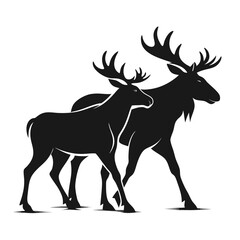 Fototapeta premium Rustic Deer Antler Logo Template Editable EPS Vector Illustration Set 69