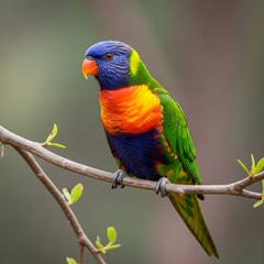 Fototapeta premium rainbow lorikeet parrot