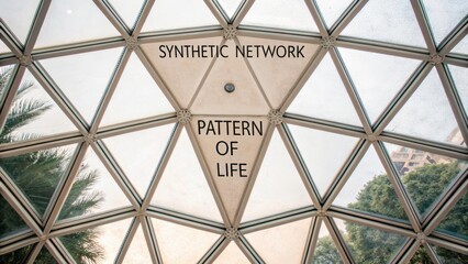 Geometric Network Structure with Text