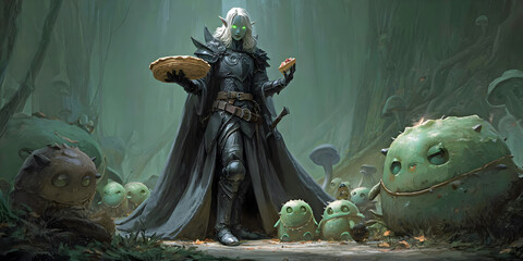 The Great Wall Commander Lin Mae with Pie, ai generated.