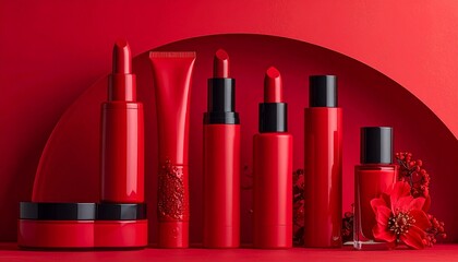 lipstick and nail polish