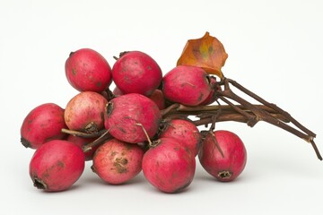 Cluster of Red Ackee Fruit on Branch
