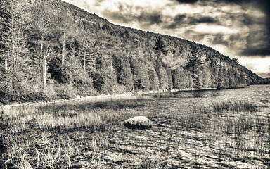 Acadia National Park in Vibrant Foliage Season, Stunning Autumn Landscapes in Maine