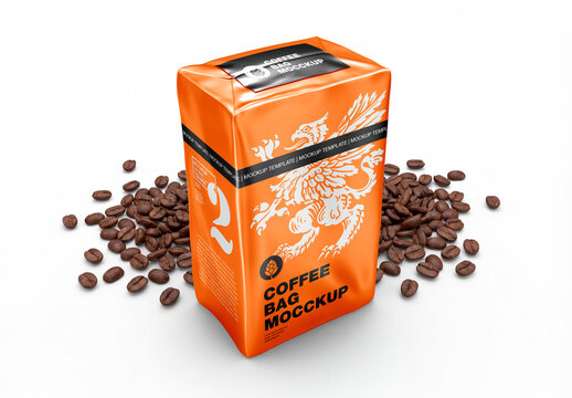Coffee Bag Packaging Product Mockup