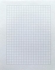 Clean simple graph paper, checked paper, gridded paper background. Vector. Notebook, sheet paper, seamless, page, cloth, chart, school book, paper. graphic, design background.