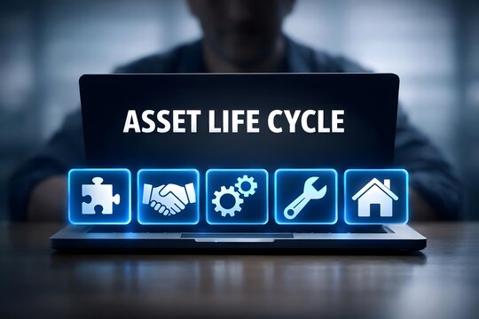Asset Management and Lifecycle, illustrating a comprehensive strategy for business assets 
