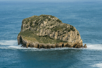 Akatz Island near San Juan de Gaztelugatxe, Bermeo, Basque Country, Spain