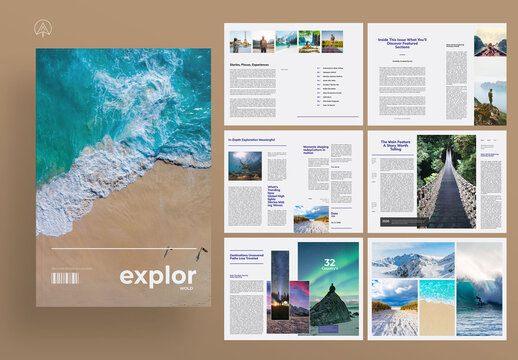 Explore Magazine Template