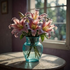 Lilies in vase