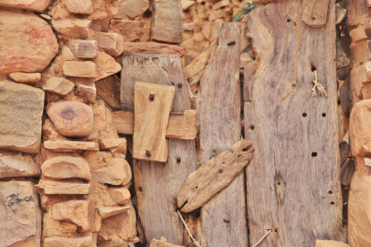 Vintage ruins of medieval old city Ouadane, Mauritania