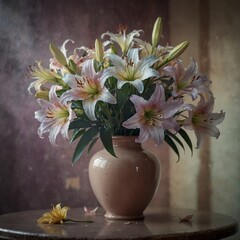 Lilies in vase