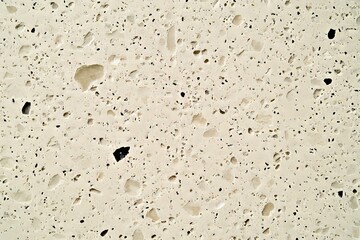 Close-Up of Beige Concrete Surface with Pitting Texture, Showcasing Minimalist Design Elements Today