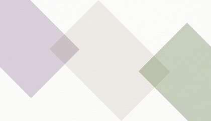 Trendy Abstract Background with Geometric modern design in Cloud dancer, ice almost aqua, orchid tint colored rectangles on paper, wall texture, copy space for text, blank, empty, trendy colors