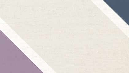 Fabric background with Cloud dancer, Blue Fusion and Quiet Violet colors, diagonal, geometric shapes, textile texture, with triangles, empty, blank