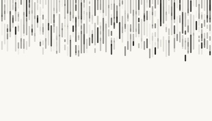 Geometric background in Cloud dancer color with gray lines and dots on banner, graphic design, blank, copy space for text