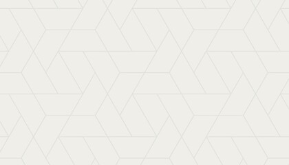 Geometric background with lines and shapes, Cloud dancer color, seamless pattern