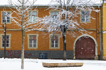 city of Cluj-Napoca in winter  Romania
