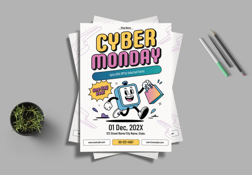 Cyber Monday Sale Flyer Design