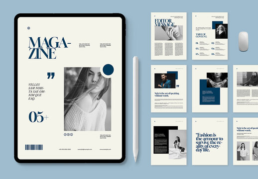 Digital Fashion Magazine Template