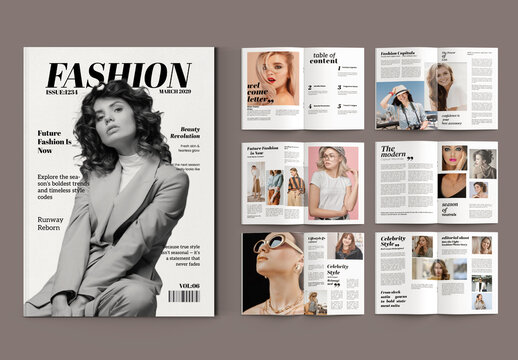 Modern Fashion Magazine Layout