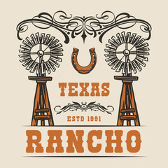 Texas Rancho windmill design