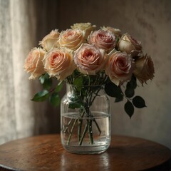 Roses in vase