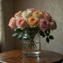 Roses in vase