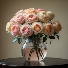 Roses in vase