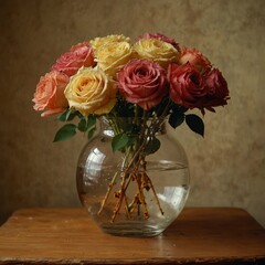 Roses in vase