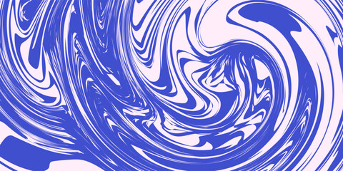 Abstract background pattern with colorful waves. Psychedelic groovy trippy y2k retro seamless pattern in blue and pink colors.