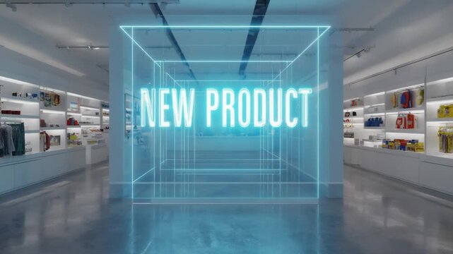 Product launch in a store. New product.