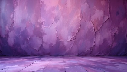 Painted cloth studio background with purple and pink dramatic shades including floor for full length photography