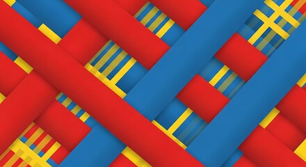 Modern Abstract Teal and Purple Wavy Layers With Gold Accents