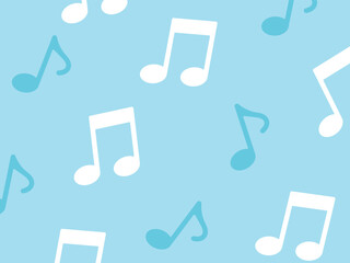 かわいいポップな音符模様背景