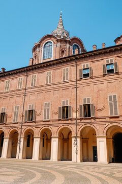 courtyard of Palazzo Reale di Torino and dome