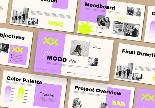 Mood and Brief Presentation Template Design