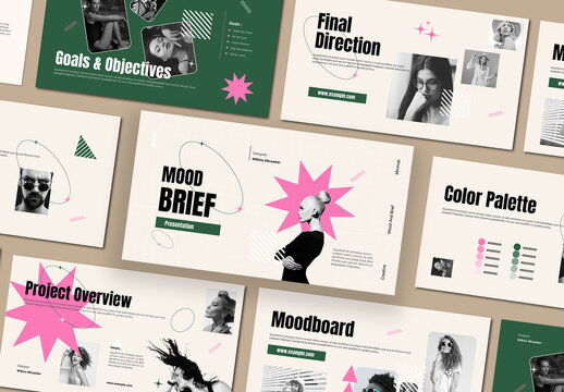 Mood and Brief Presentation Template Design Layout