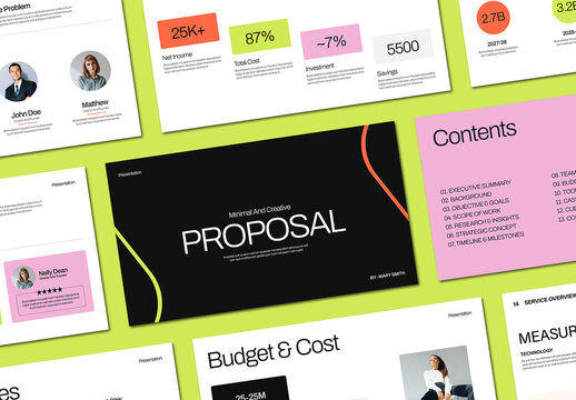 Project Proposal Presentation Template Layout