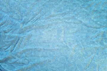 Bright blue cotton background, blue blank backdrop