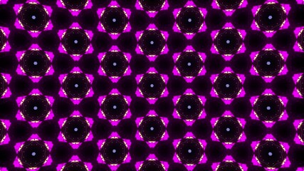 kaleidoscope animation on black background with vibrant colors and elegant patterns ideal for presentation, corporate, events template