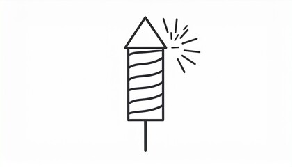 Minimalist lightning bolt striking blank signboard vector illustration for advertising and promotion