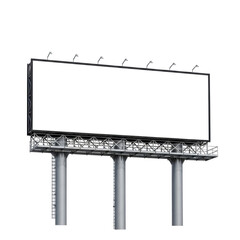 Fototapeta premium Empty billboard displaying advertisement space