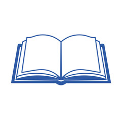 Fototapeta premium An open book logo symbolizing knowledge, learning, and endless possibilities. 
