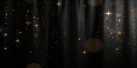 Abstract night sky texture of water drops on a black glass background with bright stars and blue light reflections resembling a champagne galaxy wallpaper