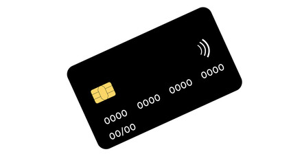 Black credit card mockup, bank card, finance card, debit card, shopping card, e-commerce card, business card, online shopping card