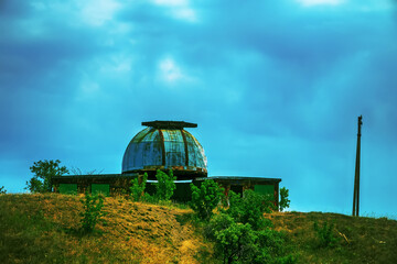 Soviet-era Abandoned Observatory on the Black Sea coast.