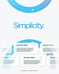 Editable Digital Service Layout Featuring Clean Sections for Content or Feature Highlighting
