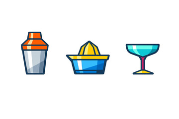 Cocktail Making Icons