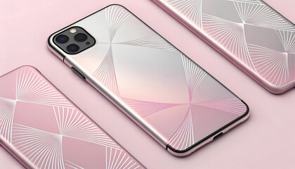Elegant Geometric Phone Cases with a Subtle Gradient